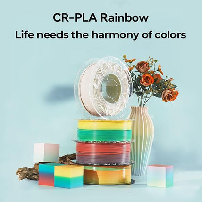 Creality PLA Filament 1.75mm Rainbow, 3D Printer Filament 1kg Spool, High - Image 7