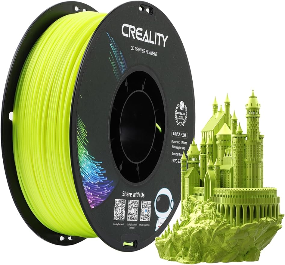 Creality PLA Filament 1.75mm, 3D Printer Filament, 1.0kg Spool, No Warp by Creality