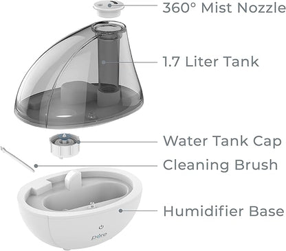 Pure Enrichment MistAire Silver Ultrasonic Cool Mist Humidifier - Image 7