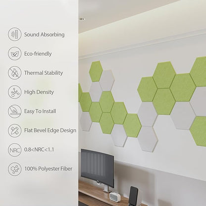 12 Pack Acoustic Panels Self Adhesive Sound Proof Foam, High Density Sound - Image 5
