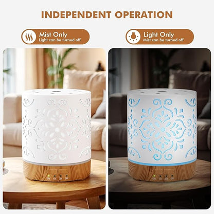 Essential Oil Diffuser for Home - 300ML Metal Aromatherapy Diffuser - Image 3