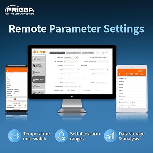 Frigga T72 4G/5G Temperature Monitor Real-Time Reusable Temperature Data Logger - Image 5
