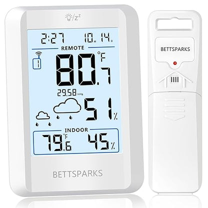 Indoor Outdoor Thermometer Wireless Weather Station by Bettsparks