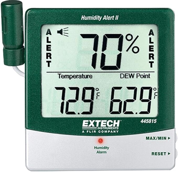 Extech 445815-NIST Hygro-Thermometer and Humidity Alert by Extech