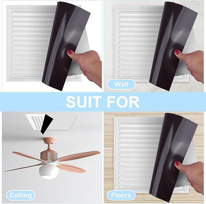 Square Magnetic Vent Covers, Extra Strong Magnets, Fits Steel Vents Only - Image 6