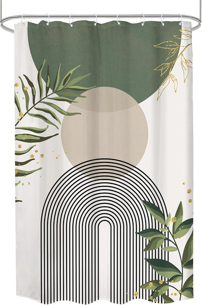 Stall Small Boho Shower Curtain 48Wx72H Rv Sage Green Modern Bohemian Abstract - Image 5