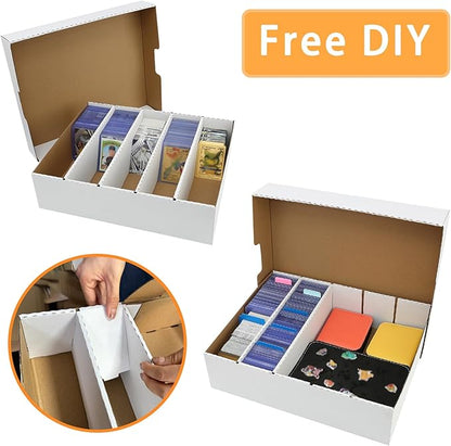 Sports Card Boxes 3900-16000 Count Cardboard Card Storage Box White Bulk Card - Image 3