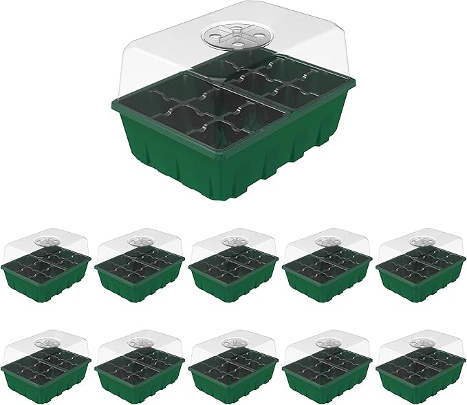 Gardzen 10-Set Garden Propagator Set, Seed Starter Trays by Gardzen