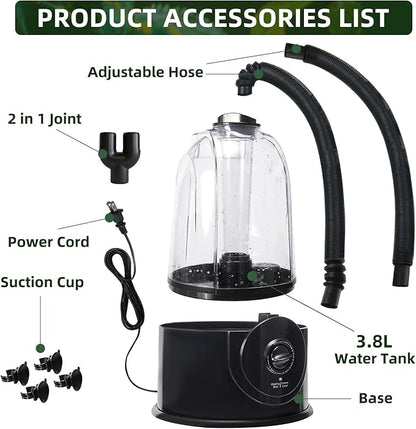 Coospider 3.8L Reptile Fogger Mister, Quiet Reptile Humidifier - Image 7