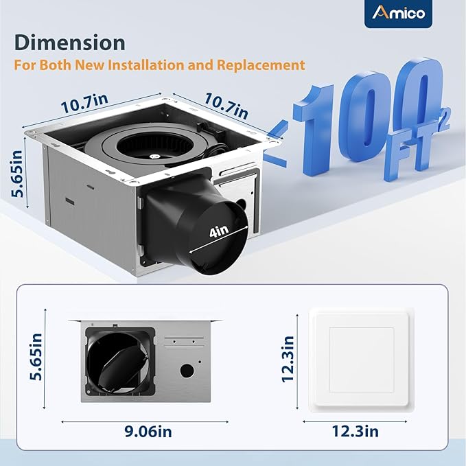 Amico Bathroom Exhaust Fan - Image 2