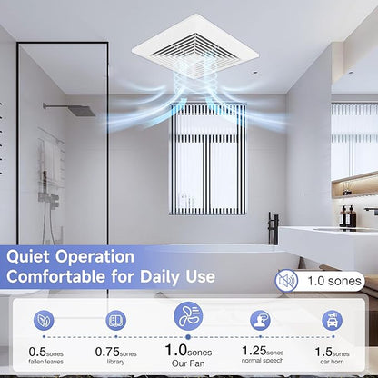 Bathroom Ceiling Exhaust Fan, Household Bath Vent Ventilation Fan - Image 4