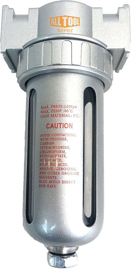 3/8" NPT Mid Flow Compressed Air In Line Filter Desiccant Dryer Moisture Water by AllToolDepot