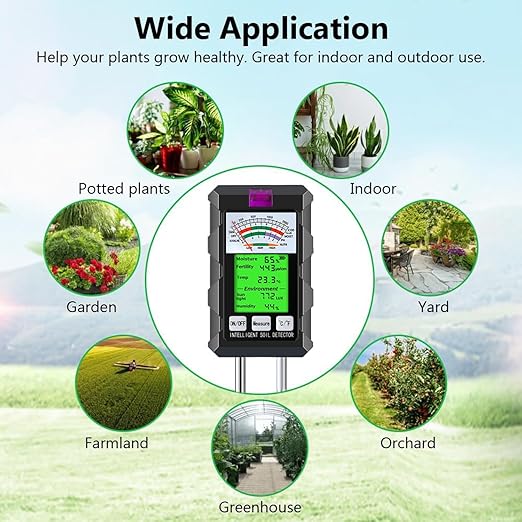 6-in-1 Soil Moisture Meter, Hygrometer - Image 9