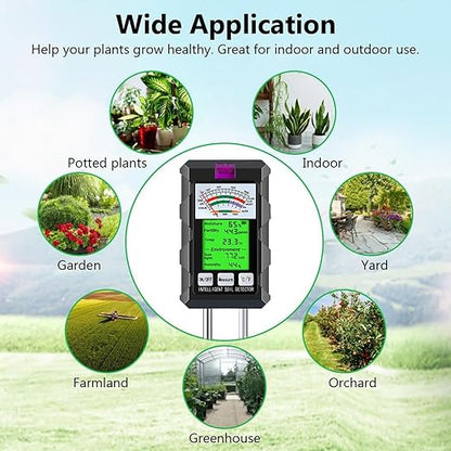 6-in-1 Soil Moisture Meter, Hygrometer - Image 9