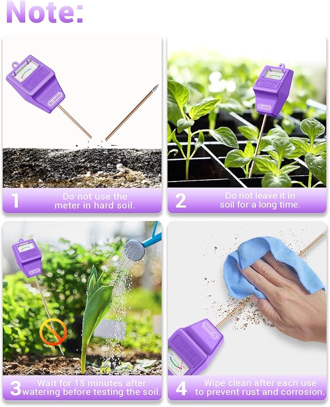 Soil Moisture Meter Tester for Plants, Hygrometer Moisture Sensor for - Image 6