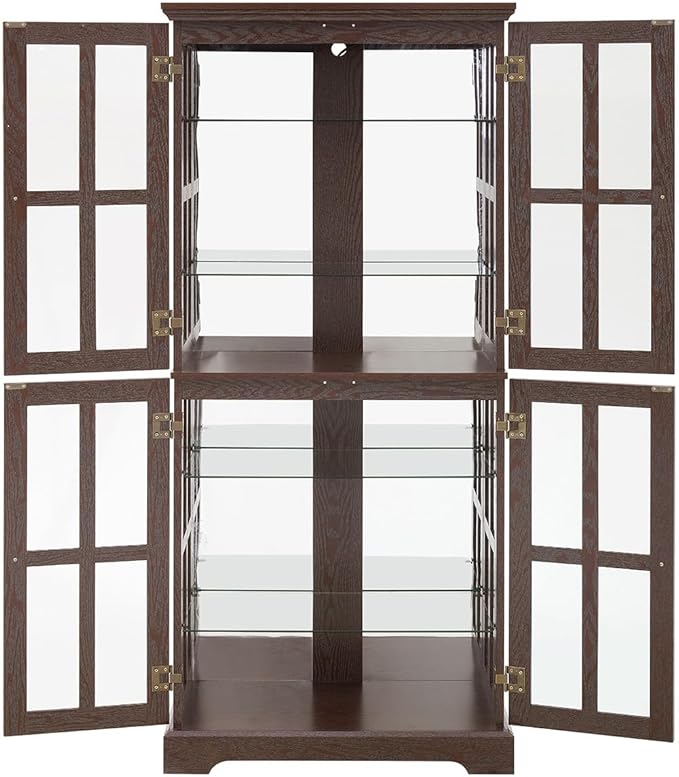 Lighted Glass Curio Cabinet - Image 7