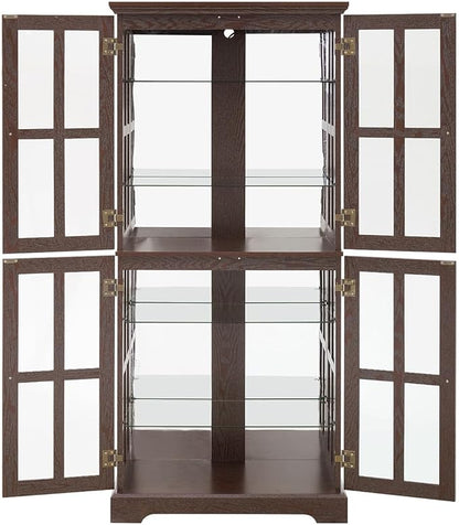 Lighted Glass Curio Cabinet - Image 7