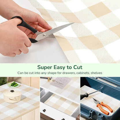 Shelf Liner for Kitchen Cabinets Non-Adhesive Drawer Liners Non-Slip Strong - Image 8