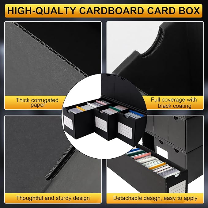 Trading Card Storage Box, Includes 21-600 CT Boxes & Card Dividers, + Trading - Image 5
