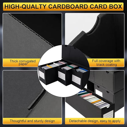 Trading Card Storage Box, Includes 21-600 CT Boxes & Card Dividers, + Trading - Image 5