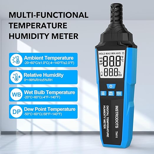 Temperature Humidity Meter, High Precision Digital Hygrometer - Image 2