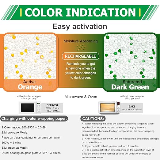 20 Gram Food Grade Silica Gel Packets, Moisture Absorbers - Image 4