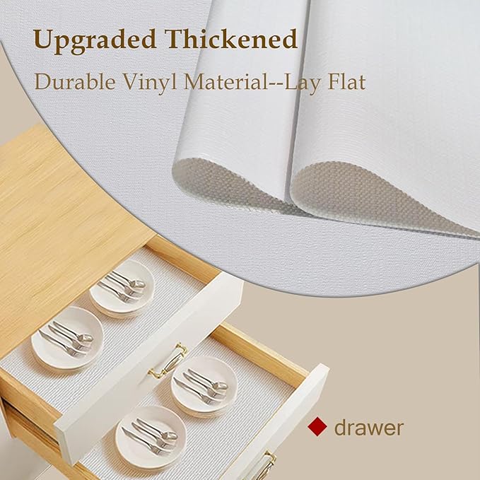 Moriah Shelf Liner Non Adhesive, Kitchen Drawer Liner Non Slip Waterproof - Image 5