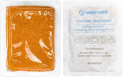3Pcs 100g Rechargeable Desiccant Packs, Moisture Absorbing Bag, Silica Gel by Wisesorb