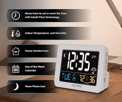 AcuRite Intelli-Time Digital Alarm Clock - Image 2