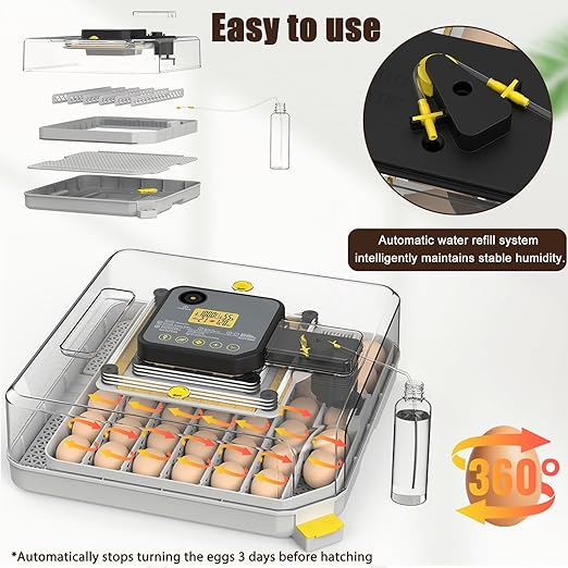 Incubators for Hatching Eggs, 48 Egg Incubator - Image 4