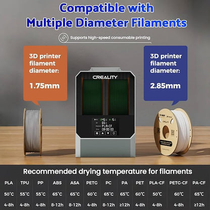 Creality Official Space Pi Filament Dryer Plus, 3D Printer Filament Dryer Box - Image 9