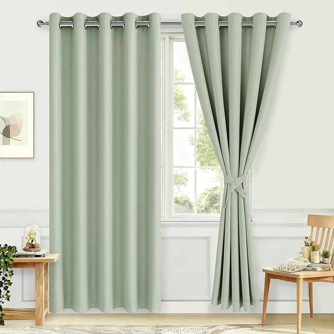 Hiasan Blackout Curtains for Bedroom, 60 x 84 Inches Long - Image 2