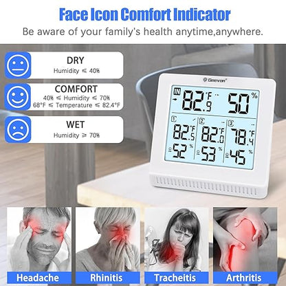 Geevon Indoor Outdoor Thermometer Wireless - Image 5