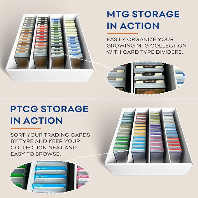 4-Pack Trading Card Storage Box, Top loader Storage Boxes, includes Card - Image 6