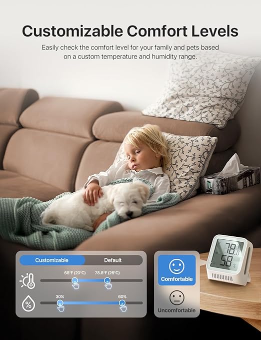 X-Sense WiFi Thermometer Indoor Hygrometer, Digital Temperature Sensor - Image 4