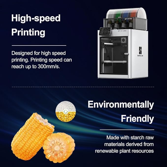 3KG PLA Filament 1.75mm Black, Clog-Free 3D Printer Filament Dimensional - Image 7