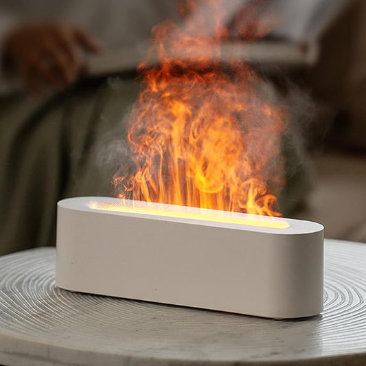 Essential Oil Diffuser, Fireplace Flame Fire Oil Diffuser, 150ml Ultrasonic by Yaledi