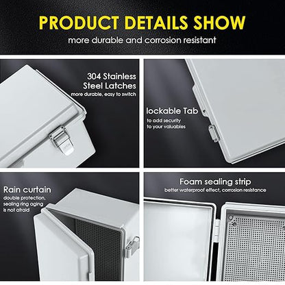 Waterproof Electrical Junction Box, IP67 Plastic Weatherproof Electrical - Image 5