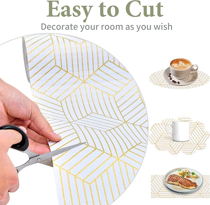 Shelf Liners for Kitchen Cabinets 35.4 in X 39.5 Ft, Non Adhesive Cabinet Liner - Image 6