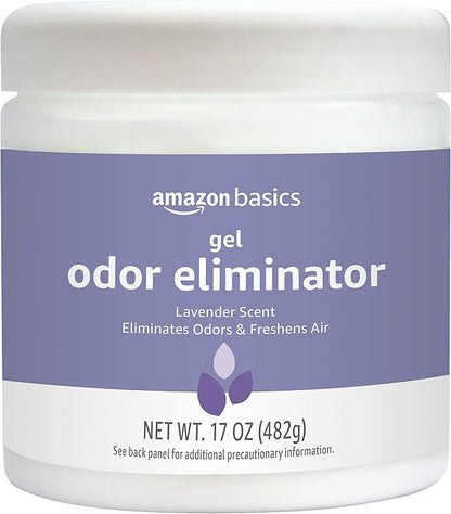 Amazon Basics Gel Odor Eliminator, Activated Charcoal, Lavender Scent, 17 Oz by AmazonBasics