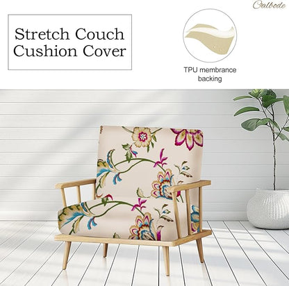 12pcs Single Seat Floral Print Outdoor Sofa Cover, Waterproof Elastic Removable - Image 4