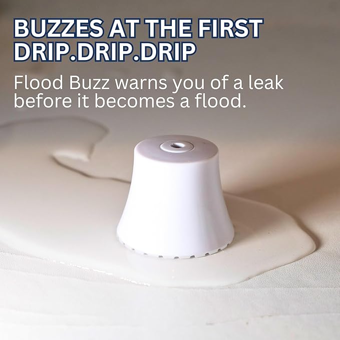 Flood Buzz Small Water Leak Alarm 12-Pack | Ready to Use Right Out of The Box - Image 4