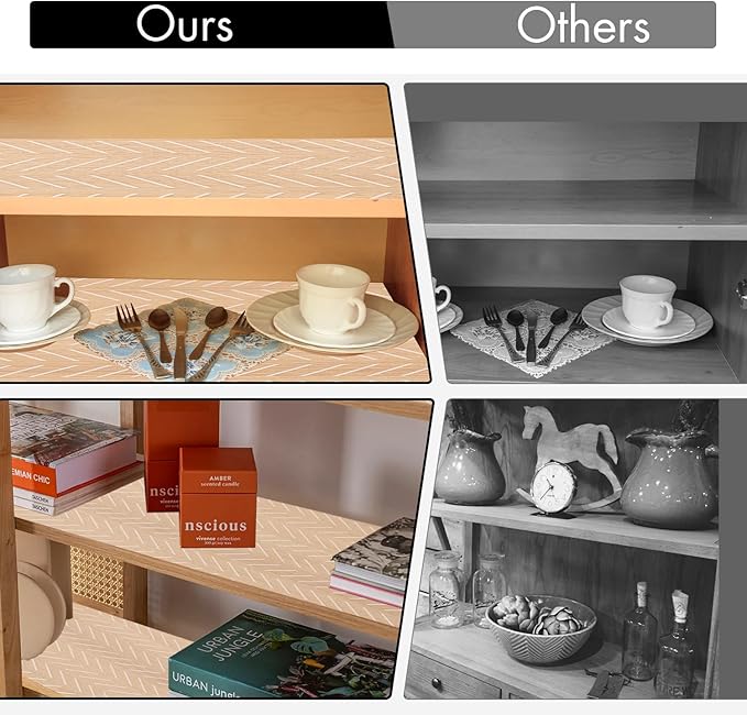 Cooyes Shelf and Drawer Liner for Kitchen Cabinets – Non-Adhesive, Waterproof - Image 8
