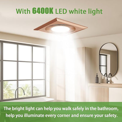 Bathroom Exhaust Fan with LED Light Vent Fans - Image 2