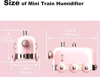 Portable Mini Humidifier, 300ml Cute Train Small Humidifier, Cool Mist Diffuser - Image 4