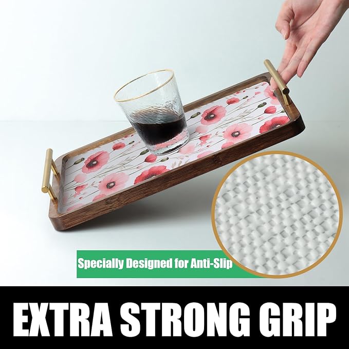 Floral Shelf Liners Strong Non-Slip and Non Adhesive 12IN x 10FT Shelf and - Image 3