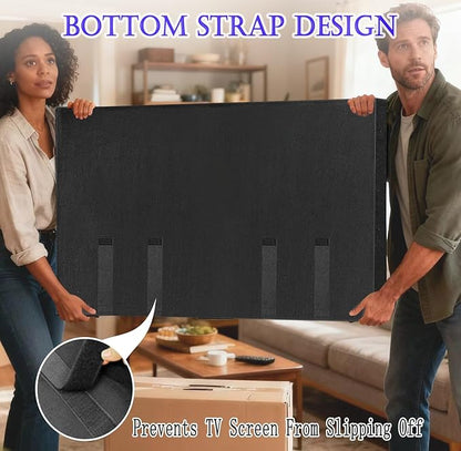 50"-55" Thicken TV Cover Moving Dust Anti-Scratch TV Screen Cover Fits - Image 4
