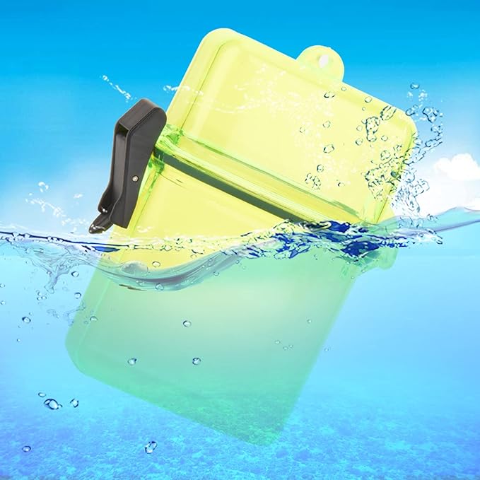 Keenso Diving Seal Box, 3 Colors Plastic Dry Box Transparent Waterproof Sealing - Image 6