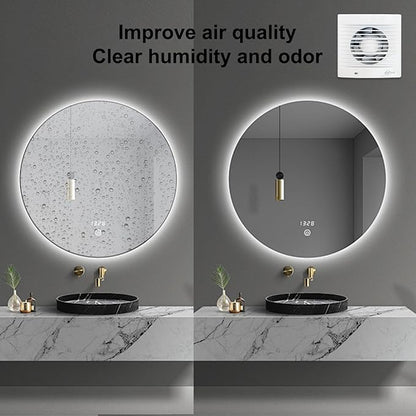 4 Inch Wall Mount Bathroom Exhaust Fan, Plug in Wall Exhaust Fan, 12W 77 CFM - Image 6