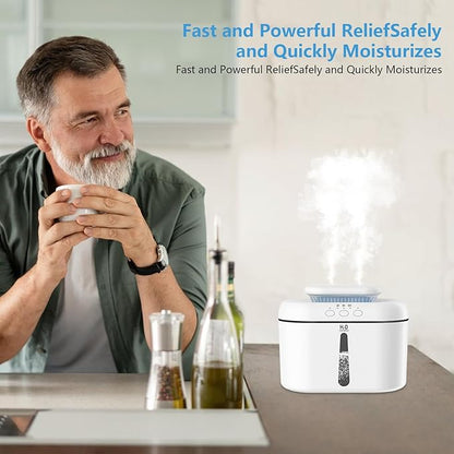 SZO Humidifiers for Bedroom Large Room, 2.5L Dual Nozzle Cool Mist Humidifier - Image 6